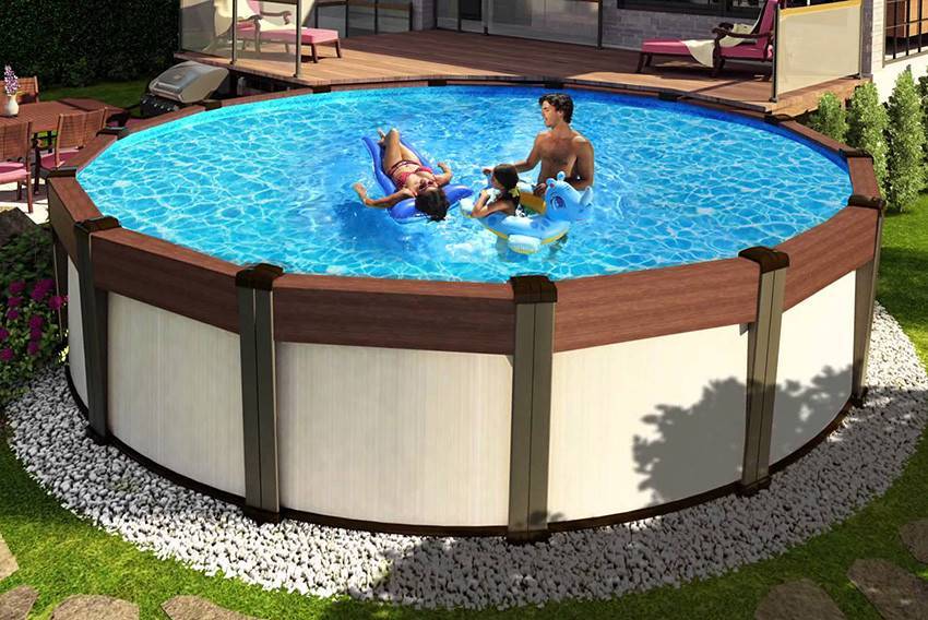 Как построить бассейн на даче своими руками дешево и быстро: 70 фото бюджетных вариантов из подручных материалов