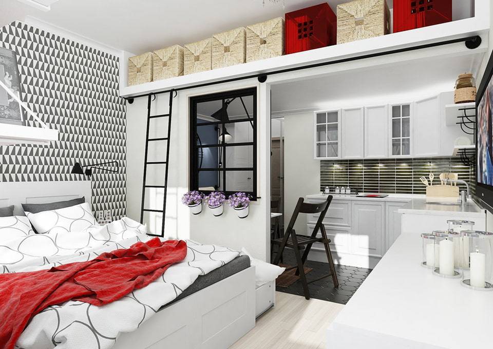 Зонирование пространства спальни: 140 фото идей планировки и дизайна