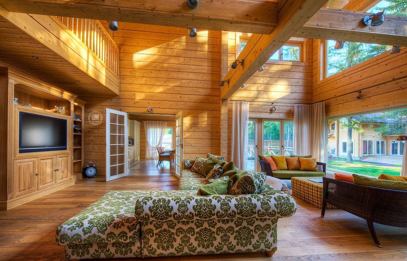 Какой выбрать дизайн интерьера деревянного дома из бруса
