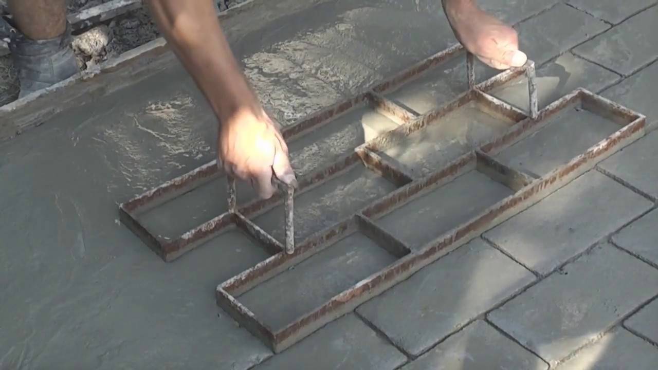 Печатный бетон — технология и рецептура приготовления своими руками