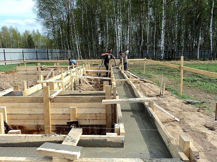 Изготовление и расчет фундамента для дома из бруса - блог о строительстве
