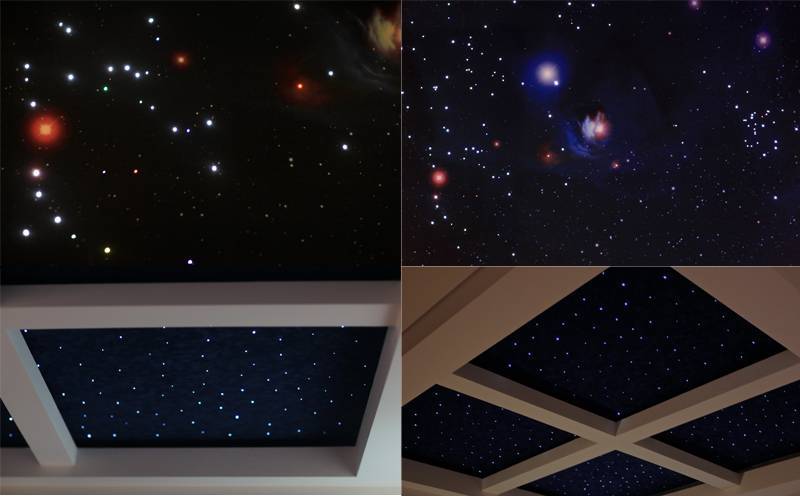 10 способов как сделать звездное небо на потолке своими руками