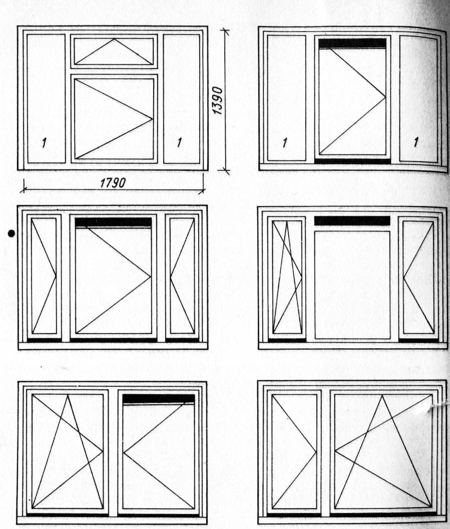 Как рисуют окна на чертеже - 98 фото
