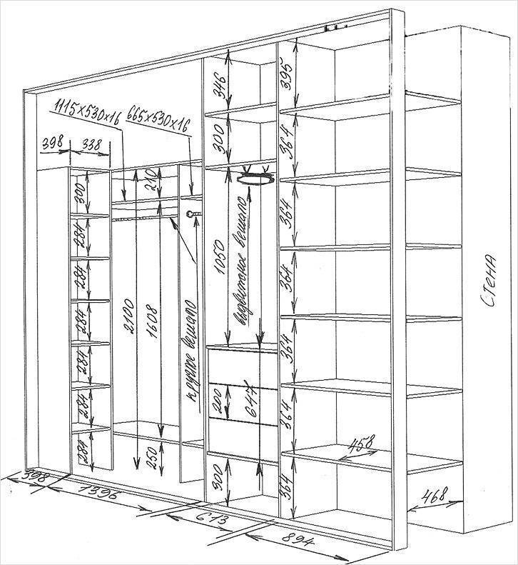 Шкаф-купе своими руками – пошаговая инструкция по проектированию, сборке и установке (115 фото)