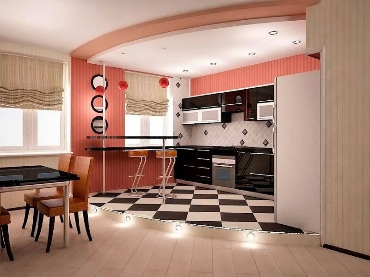 Кухня в маленькой квартире-студии: фото дизайна