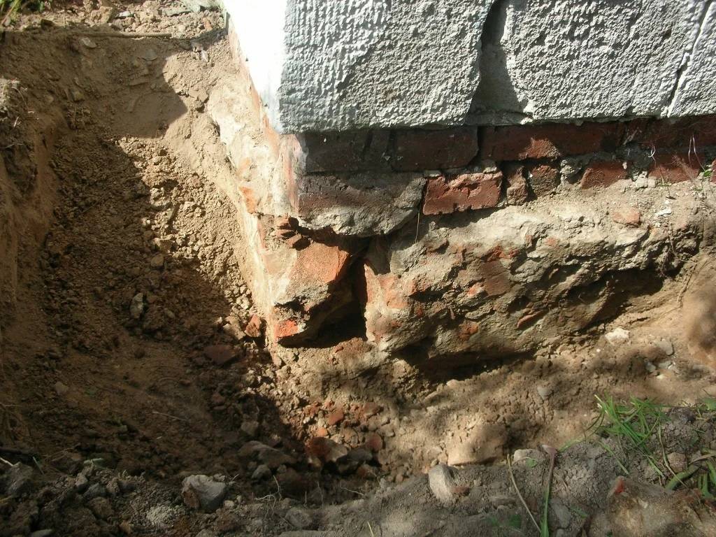 Ремонт фундамента кирпичного дома своими руками (фото и видео)