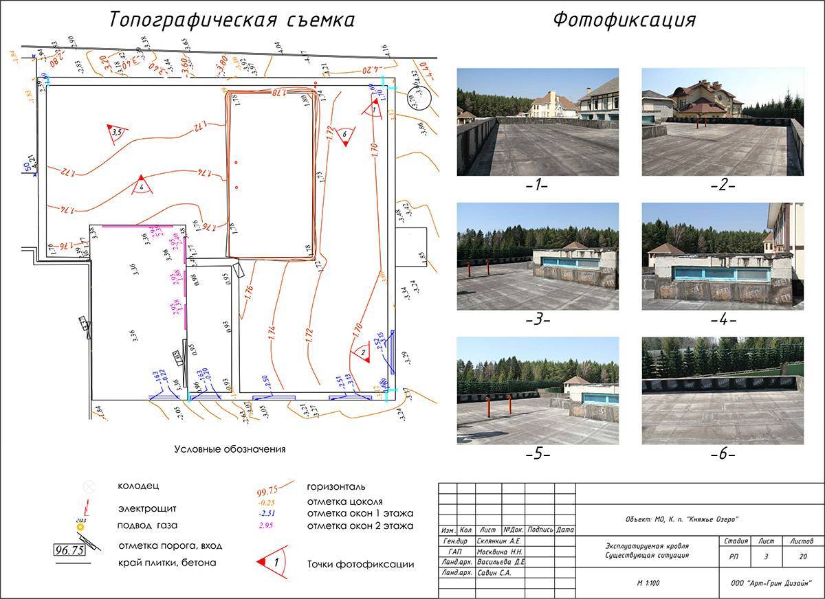 Топографическая карта участка