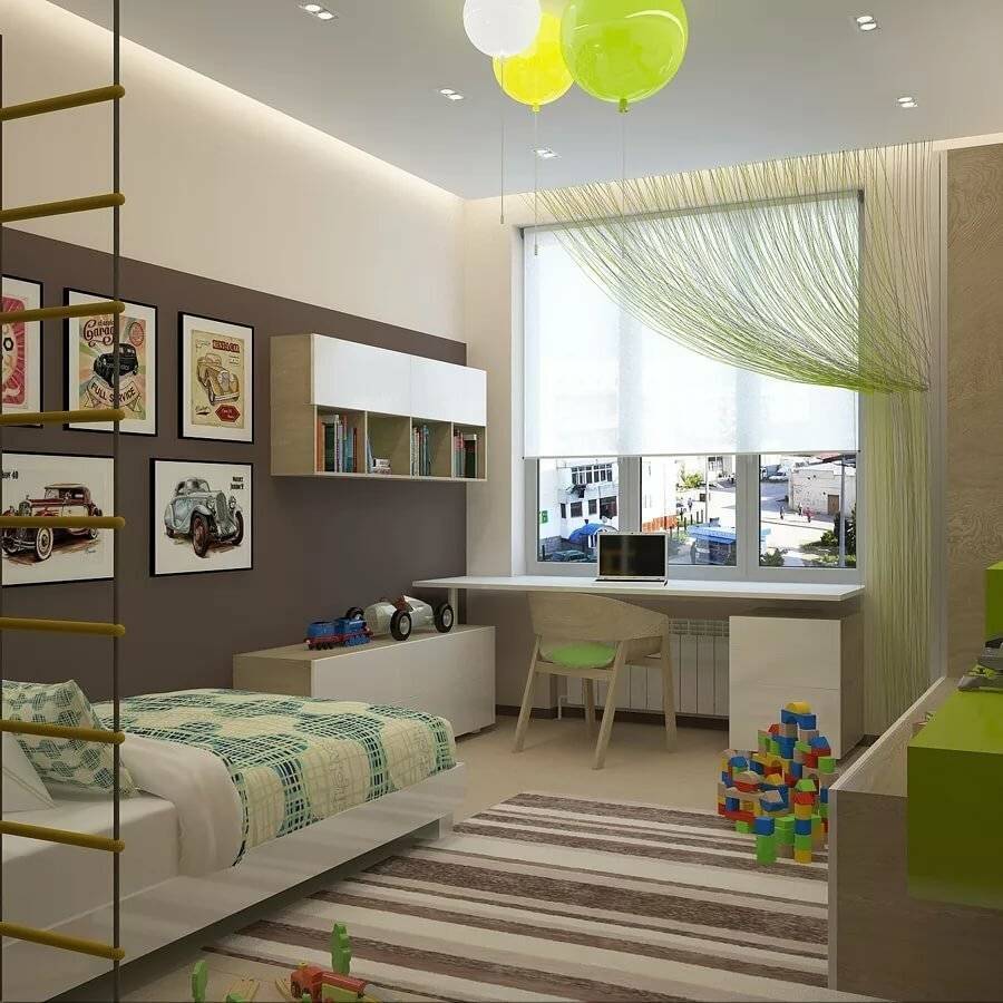 Комната для подростка мальчика и девочки 12-16 лет: идеи дизайна в современном стиле, интерьер комнаты 9-12 кв.м
 - 15 фото