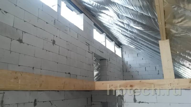 Утепление стен из газобетона изнутри