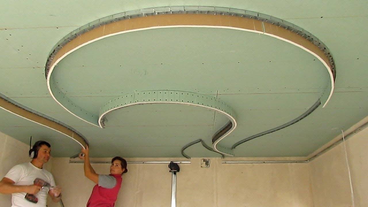 Многоуровневый потолок из гипсокартона - монтаж своими руками.