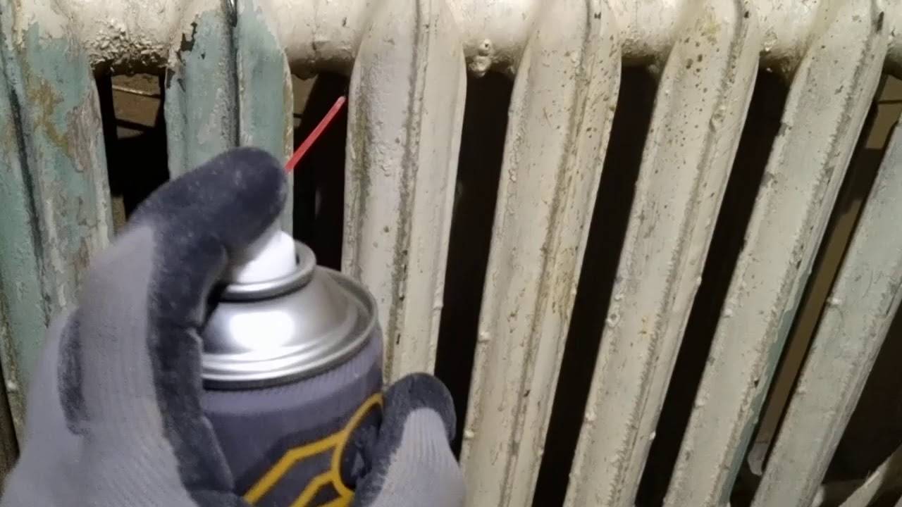 Как снять старую краску с батарей отопления - очистка чугунных радиаторов