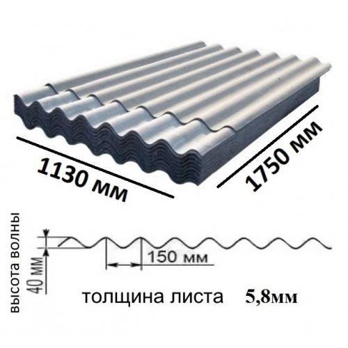 Вес шифера 6 волнового старого образца