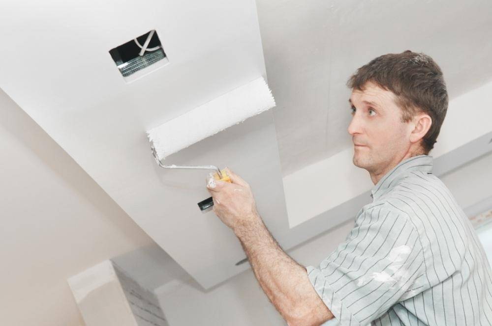 Как покрасить потолок водоэмульсионкой без разводов: выбор краски и инструкция по нанесен