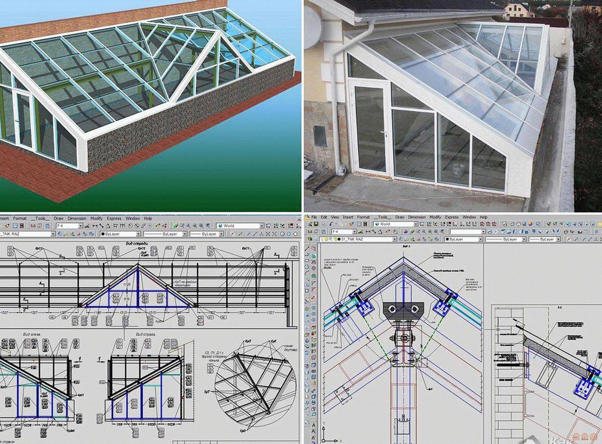 Проект зимнего сада с чертежами