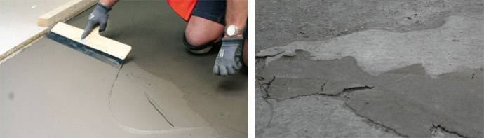 Как отремонтировать пол из бетона?