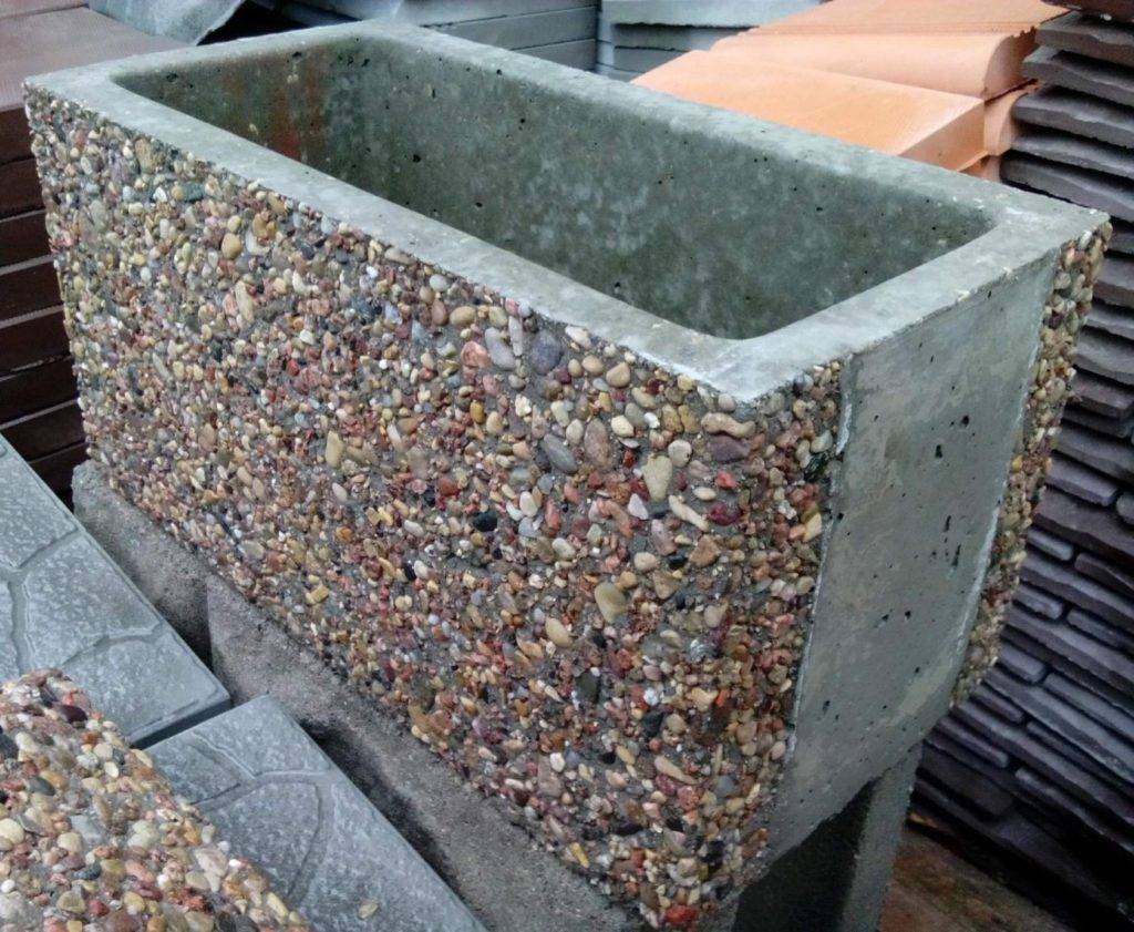 Мытый бетон: технология производства, области применения