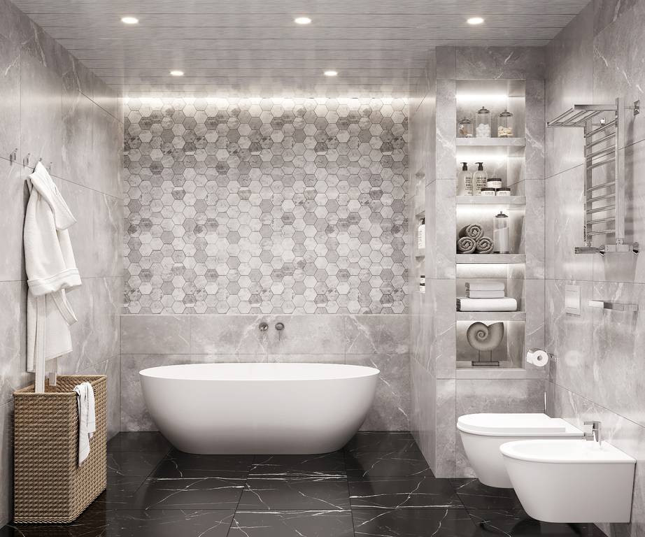 Как и какую плитку выбрать для ванной: современные идеи с фото