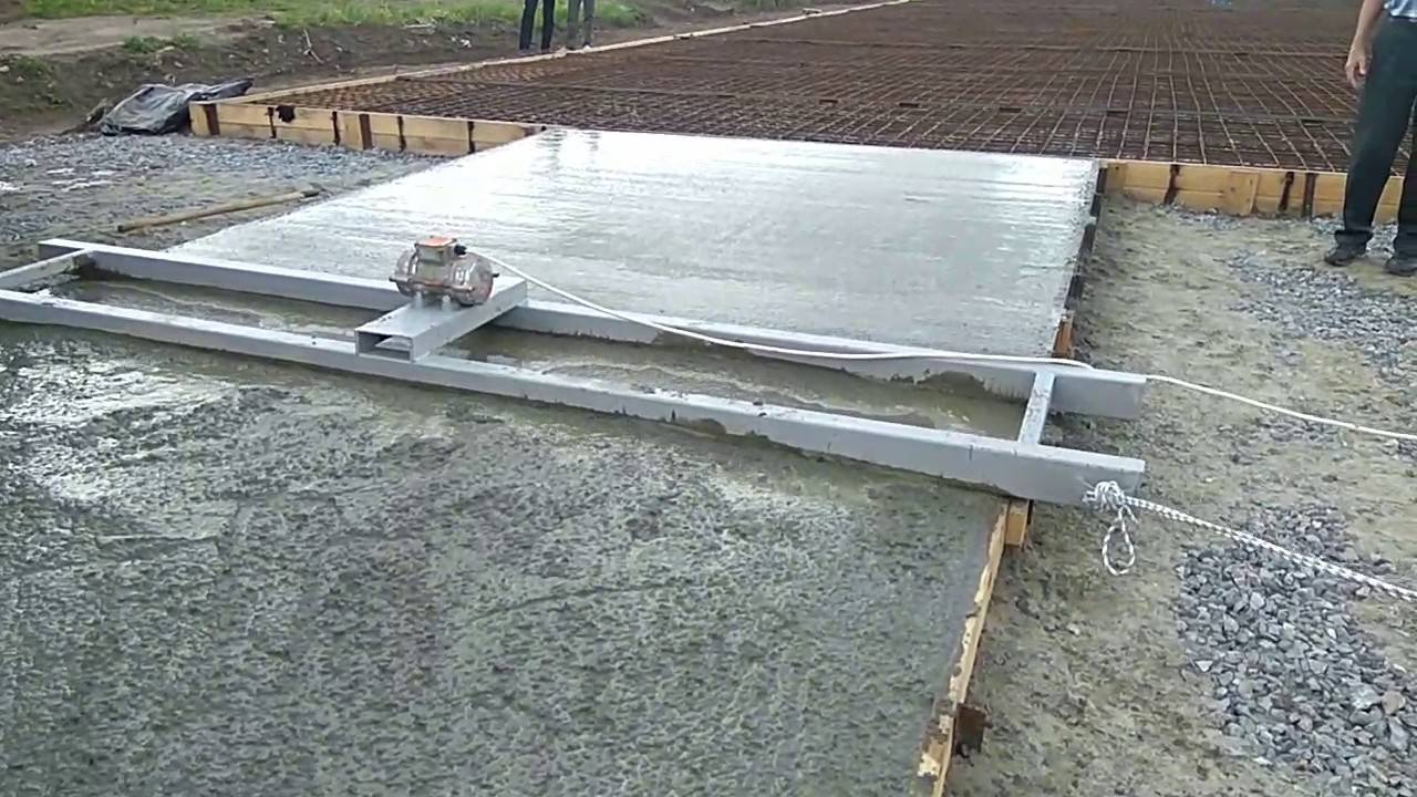 Виброрейка для укладки бетона: как сделать своими руками