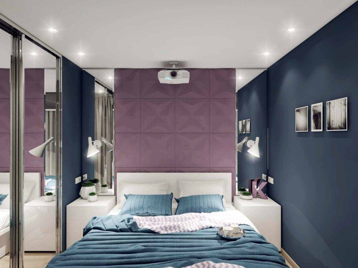 Дизайн маленькой спальни 8, 9, 10, 11 кв м - фото и идеи оформления