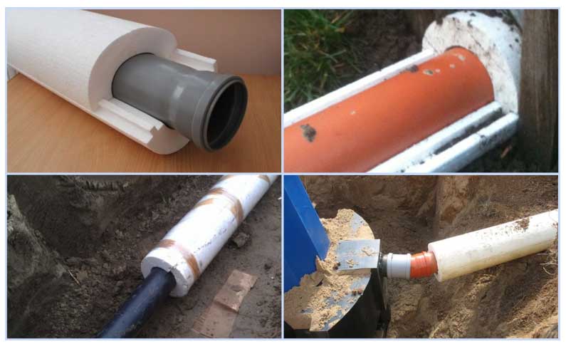 Утепление канализации в частном доме – теплоизоляция труб в земле