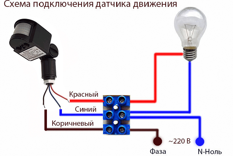 Как подключить светильник с датчиком движения - советы электрика - electro genius