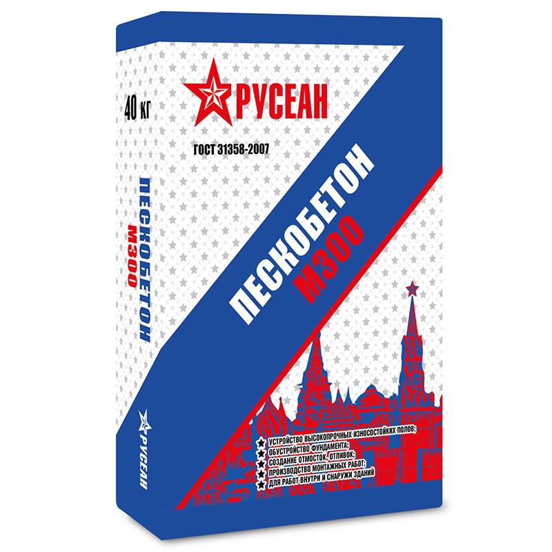 Пескобетон люикс производства русеан: характеристики, расход, цена