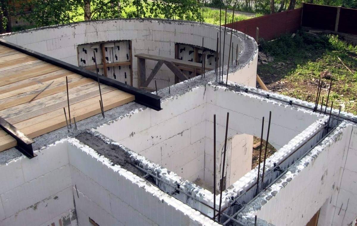 Постройка монолитного дома из бетона своими руками