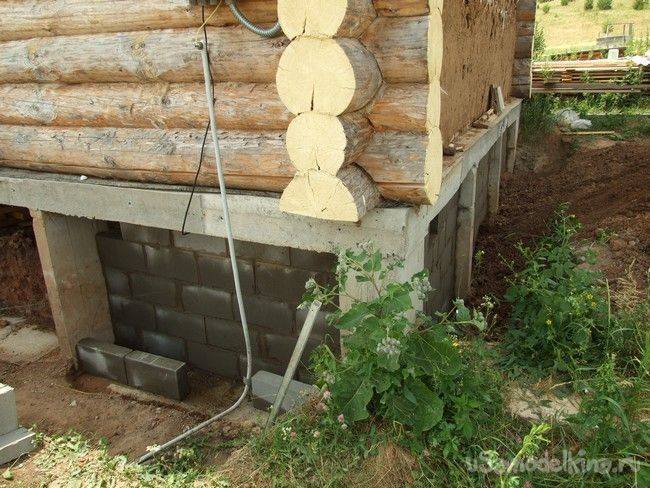 Как утеплить фундамент деревянного дома снаружи своими руками фото